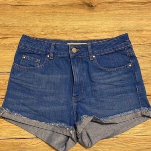 Topshop denim shorts size 28